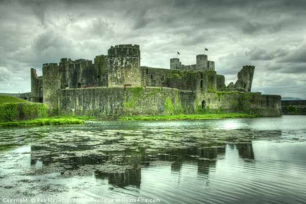 Caerphilly Castle  Picture Board by Rob Hawkins