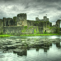 Buy canvas prints of Caerphilly Castle  by Rob Hawkins