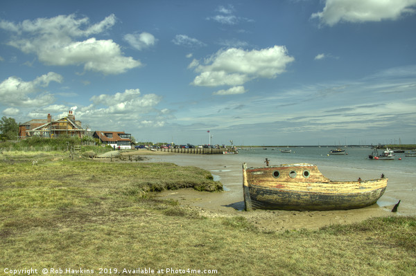 Orford old Boat  Picture Board by Rob Hawkins
