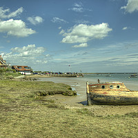Buy canvas prints of Orford old Boat  by Rob Hawkins
