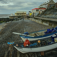 Buy canvas prints of Sheringham Boats on the beach  by Rob Hawkins