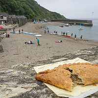 Buy canvas prints of Polkerris Pasty by Rob Hawkins