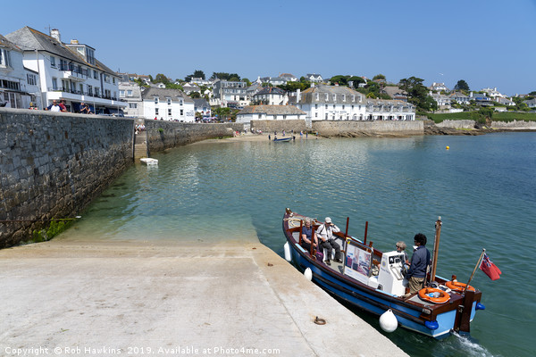 St Mawes Slipway Picture Board by Rob Hawkins
