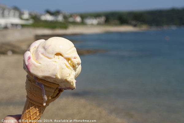 Cornish Ice Cream  Picture Board by Rob Hawkins