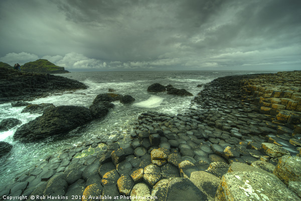Giants Causeway Atmosphere Picture Board by Rob Hawkins