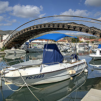 Buy canvas prints of Trogir Arch Bridge by Rob Hawkins