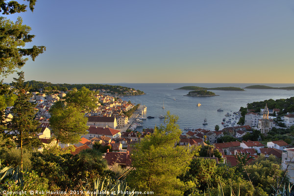 Postcard from Hvar  Picture Board by Rob Hawkins