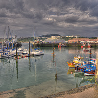 Buy canvas prints of Harbour Scarborough by Rob Hawkins