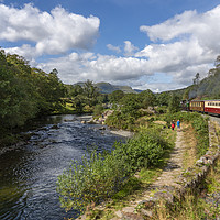 Buy canvas prints of Steaming the Aberglaslyn Pass by Rob Hawkins