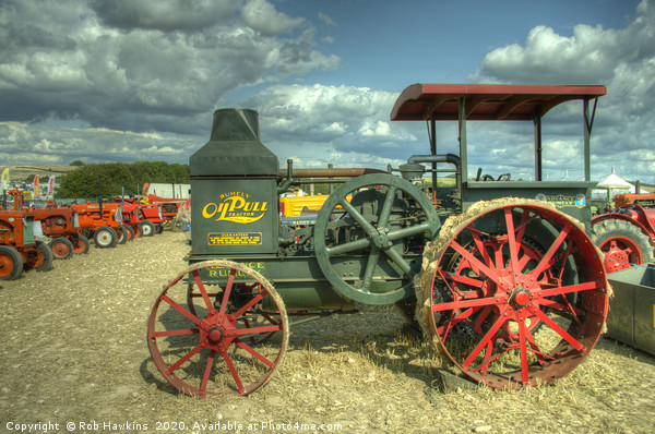 The Rumely Oil Pull  Picture Board by Rob Hawkins