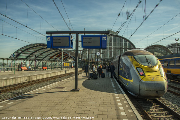 Amsterdam Centraal Eurostar Picture Board by Rob Hawkins