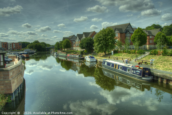 River Weaver at Northwich Picture Board by Rob Hawkins