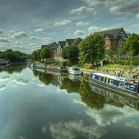 Buy canvas prints of River Weaver at Northwich by Rob Hawkins