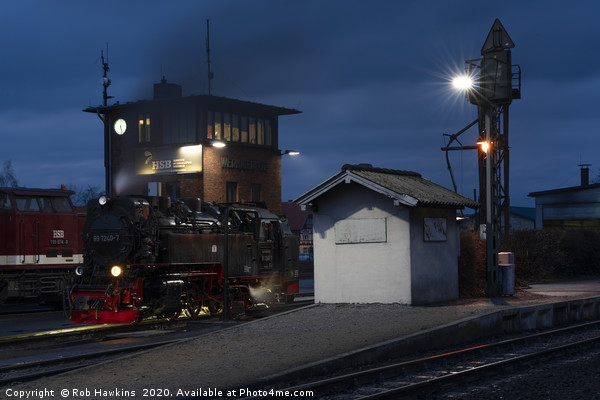 Wernigerode Night Steam  Picture Board by Rob Hawkins