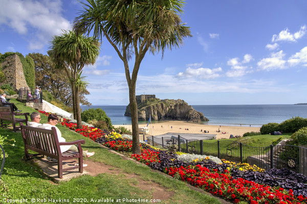 Summer sun at Tenby  Picture Board by Rob Hawkins