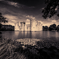 Buy canvas prints of Bodiam Castle toned  by Rob Hawkins