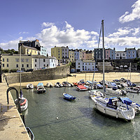 Buy canvas prints of Tenby Harbour Beach by Rob Hawkins