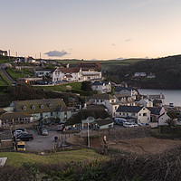 Buy canvas prints of Hope Cove Twylight by Rob Hawkins