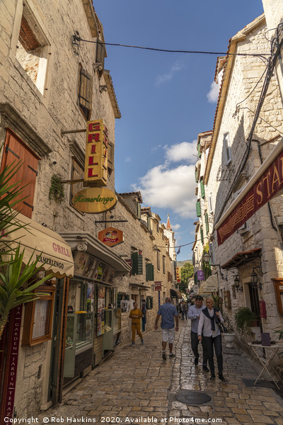 Trogir Backstreet Picture Board by Rob Hawkins