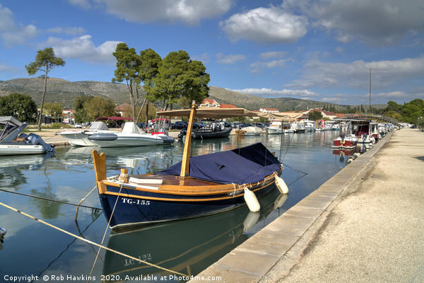 Trogir Canal  Picture Board by Rob Hawkins
