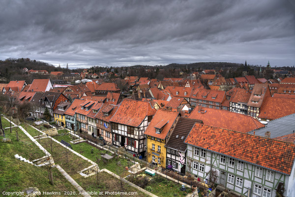 Quedlinburg Rooftops Picture Board by Rob Hawkins