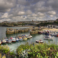 Buy canvas prints of Newquay Harbour Vista by Rob Hawkins
