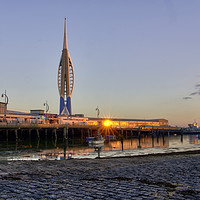 Buy canvas prints of Spinaker Tower Twylight by Rob Hawkins