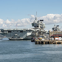 Buy canvas prints of Pompey aircraft carriers  by Rob Hawkins