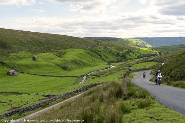 Stonesdale Bikers Picture Board by Rob Hawkins