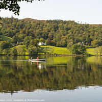 Buy canvas prints of Rowing on Grasmere by Rob Hawkins