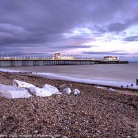 Buy canvas prints of Worthing Pier Twylight by Rob Hawkins