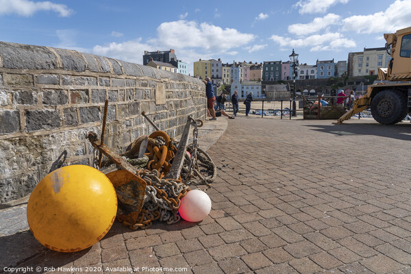 Tenby Fishing bits  Picture Board by Rob Hawkins