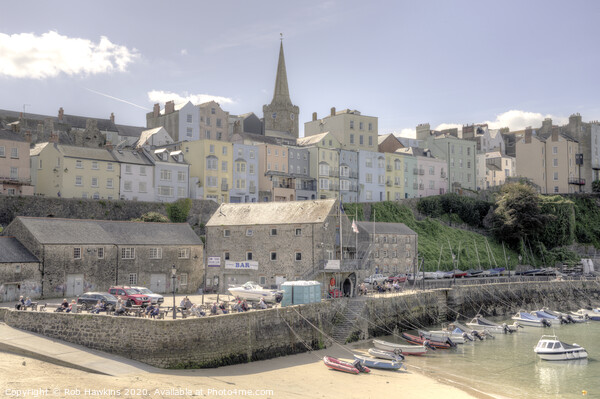 The Pastel Shades of Tenby  Picture Board by Rob Hawkins