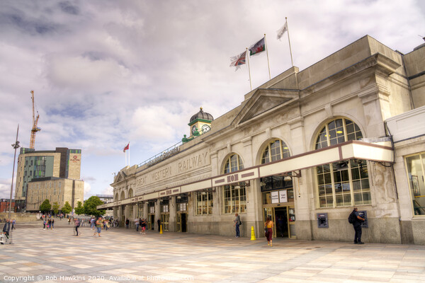 Cardiff Central Station Picture Board by Rob Hawkins