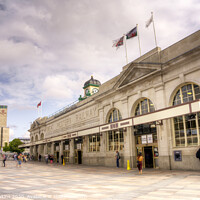 Buy canvas prints of Cardiff Central Station by Rob Hawkins