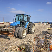 Buy canvas prints of Beer Beach Tractor by Rob Hawkins