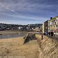 Buy canvas prints of St Ives Beach Wall  by Rob Hawkins