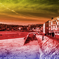 Buy canvas prints of St Ives in Technicolor by Rob Hawkins
