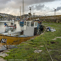 Buy canvas prints of Newlyn Old Harbour by Rob Hawkins