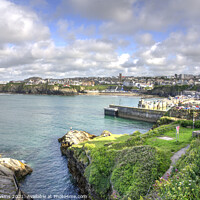 Buy canvas prints of Newquay Harbour Seascape by Rob Hawkins