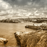 Buy canvas prints of Newquay toned Seascape  by Rob Hawkins