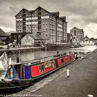 Buy canvas prints of Gloucester docks barge by Rob Hawkins