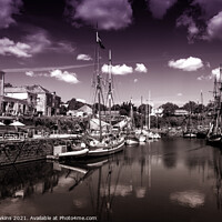 Buy canvas prints of Charlestown Harbour toned  by Rob Hawkins