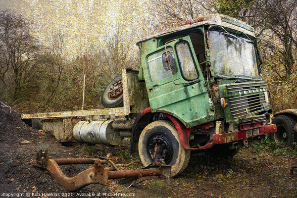 The Battered Leyland  Picture Board by Rob Hawkins