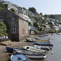 Buy canvas prints of Rowing Boats at Noss Mayo by Rob Hawkins