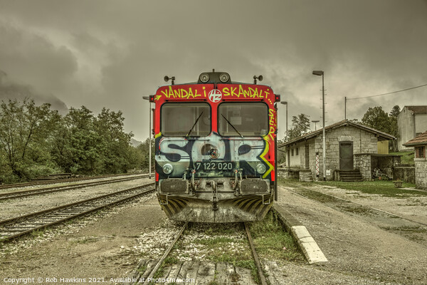 Croatian Rail Graffiti  Picture Board by Rob Hawkins