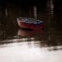 Buy canvas prints of lonely boat by Alexia Miles