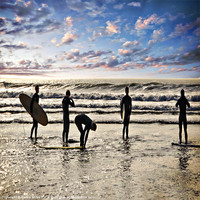 Buy canvas prints of Surfs up boys by Alexia Miles