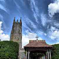 Buy canvas prints of Chittlehampton church by Alexia Miles