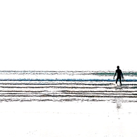 Buy canvas prints of Lone Surfer by Alexia Miles